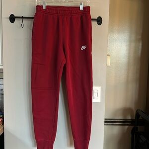 Nike Men’s Red Sweatpants. Red Size S.